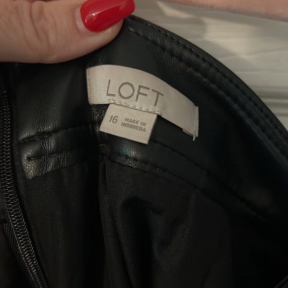 Loft Leather Midi Skirt - Picture 3 of 5